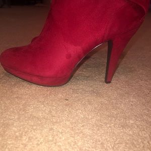 Sexy Red Ankle Boots! BRAND NEW!